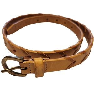 Lauren Ralph Lauren Tan Braided Belt